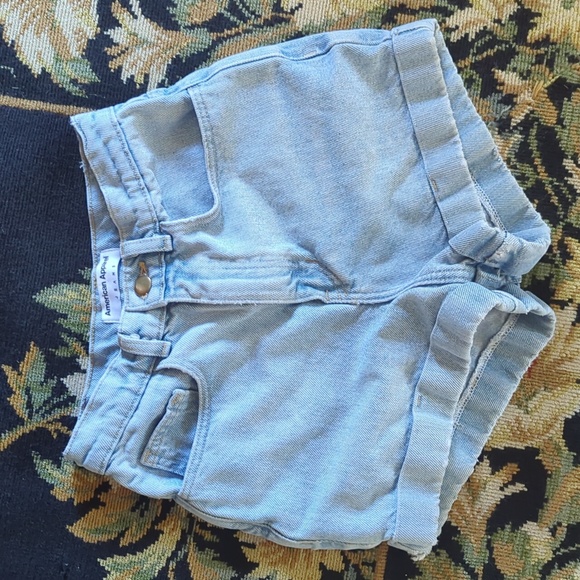 American Apparel denim shorts sz 25 - Picture 1 of 4